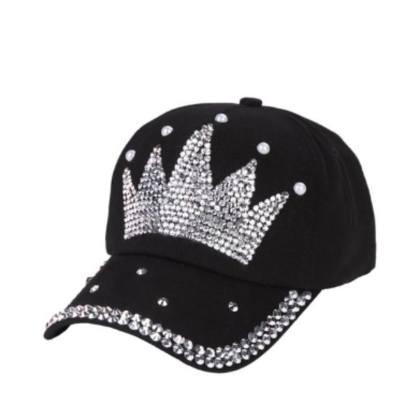 Yirtree Bling Women Baseball Cap Flower Snapback Rhinestone Sun Hats Adjustable - Picture 1 of 1